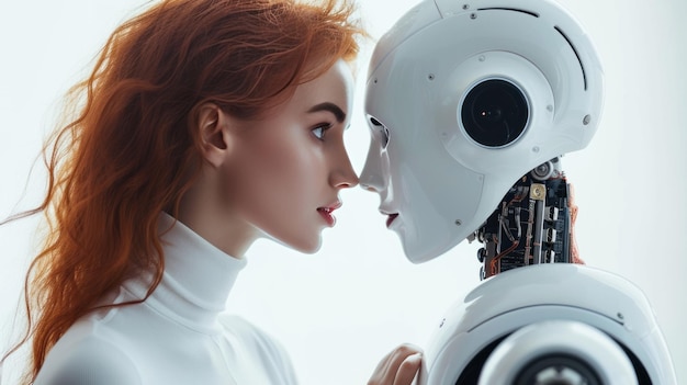 Illustration des relations entre humains et intelligence artificielle